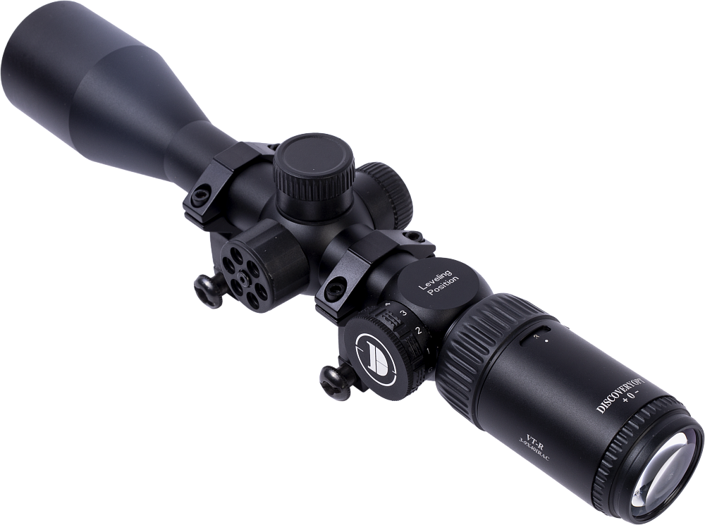 Оптический прицел Discovery VT-R 3-9X40IRAC 25.4мм кольца на weaver в комплекте. Фото №1