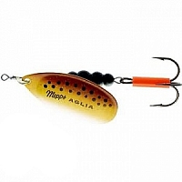 Блесна вращающаяся Mepps AGLIA FLUO Micropigments Trout №2, 4,5гр, цвет (Brown) коричневый