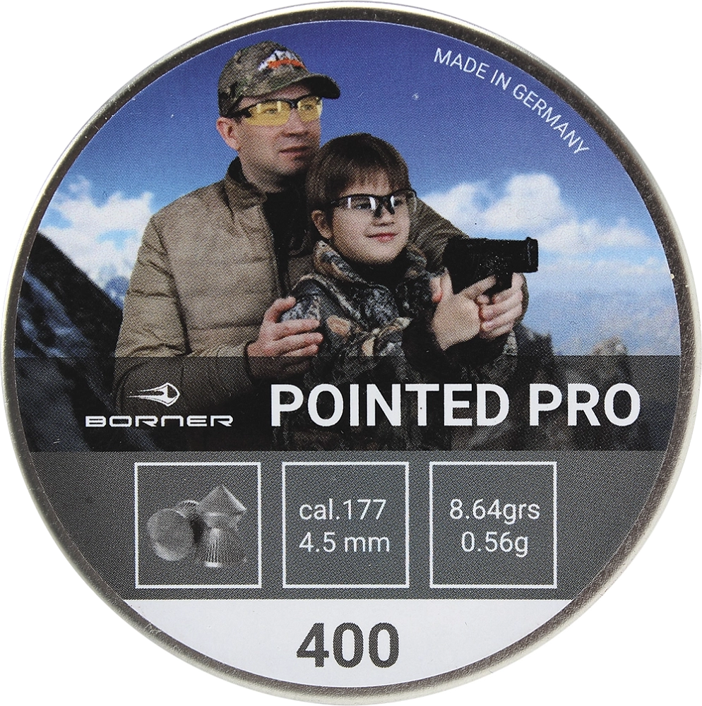 Пуля пневматическая Borner "Pointed Pro",  4,5 (400 шт.) 0,56гр.. Фото №2