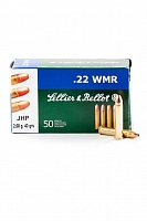 Патрон нарезной SELLER&BELLOT калибр 22 WMR JHP SB 2,6гр. (в пачке 50 шт.)