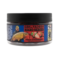 Бойлы вареные GBS baits & Fadeev hard series "FRESH STRAWBERRY" 20мм
