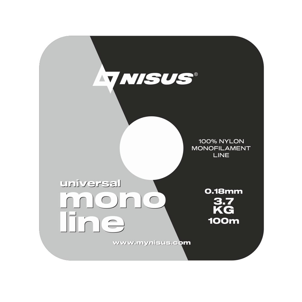 Леска MONOLINE Universal 0,14mm/100m Nylon Transparent Nisus. Фото №2