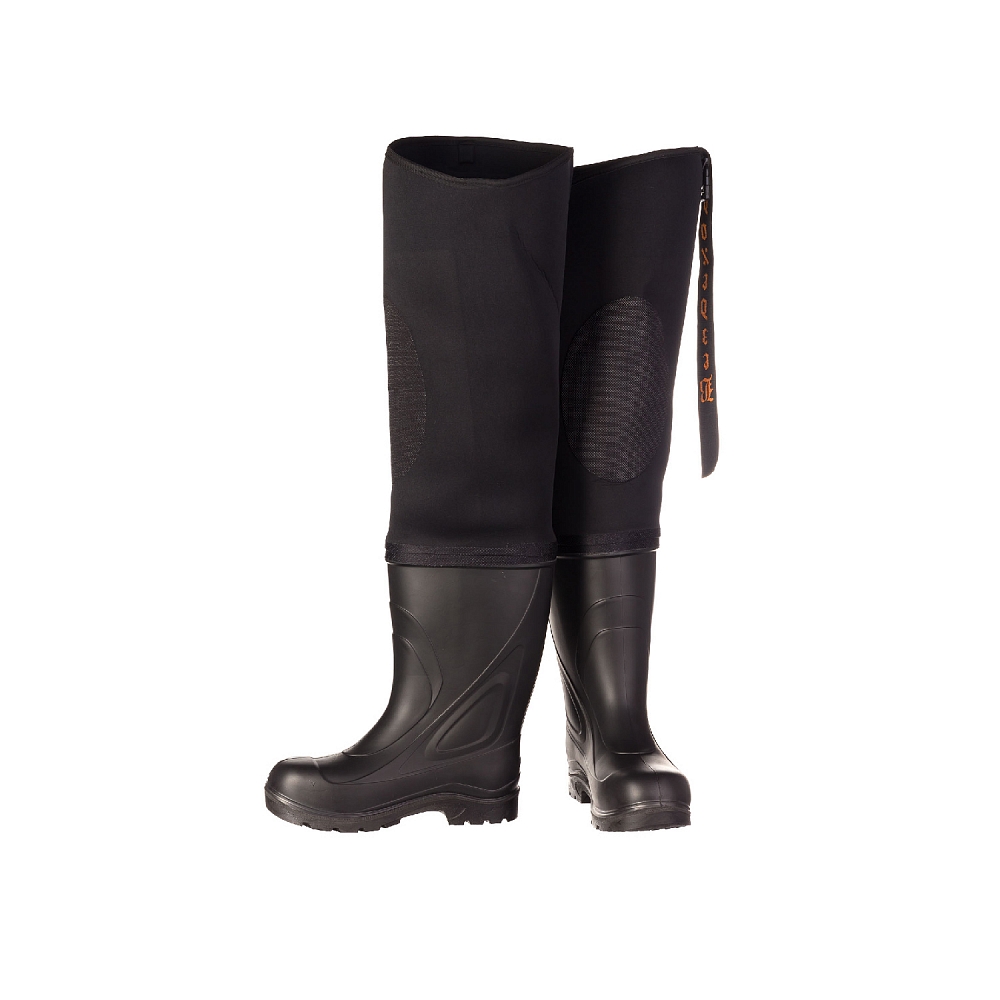 Сапоги рыбацкие «Топтыгин 2- рыбак», ЭВА и ПУ  с неопреновой надставкой, черный р. 46. Фото №2