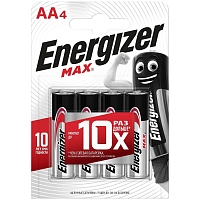 Батарейка Energizer MAX E91 BP4 AA Пальчиковая