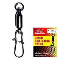 Вертлюги с застежкой и с подшипником Lucky John DOUBLE BALL BEARING SWIVEL 003 3шт