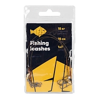 Поводок металлический MAᗥFISH 1х7 нитей 15см, 15кг (3шт. упак)