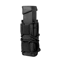 Подсумок FAST для пистолетного магазина ПЯ, АПС, Глок-17 и др. (molle) (Черный)