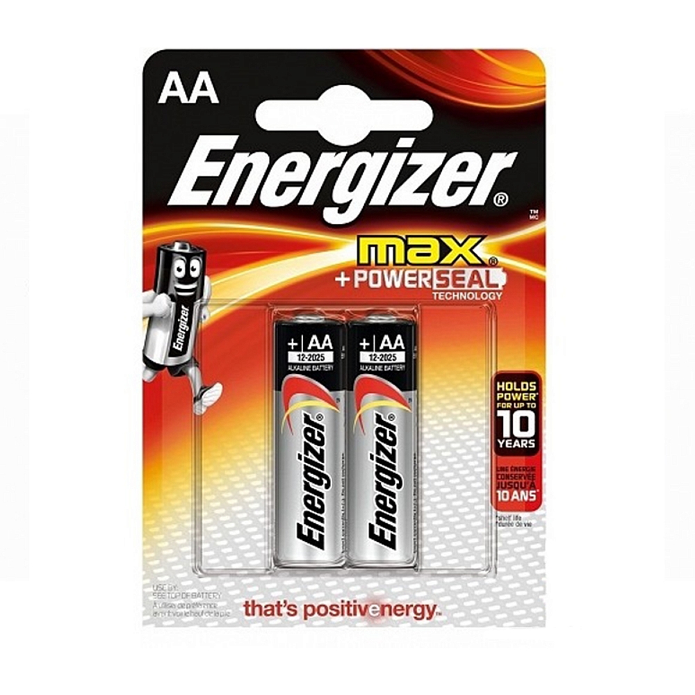 Батарейка Energizer MAX E91 BP2 AA Пальчиковая. Фото №3