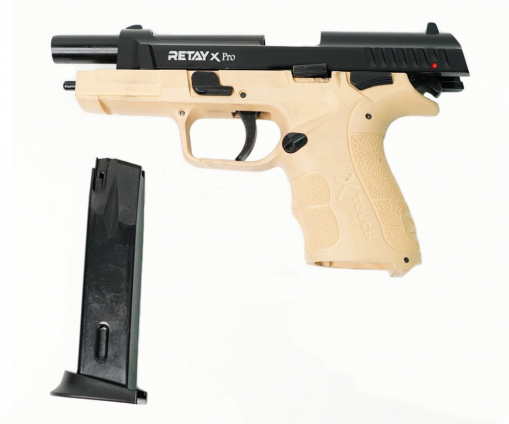 Пистолет охолощенный RETAY XPRO, Yellow, калибр 9mm. P.A.K. Фото №4 Пистолет охолощенный RETAY XPRO, Yellow, калибр 9mm. P.A.K. Фото №4