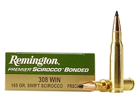 Патрон нарезной REM калибр 308 Win Premier Swift Scirocco Bonded (165g) (в коробке 20 шт.)