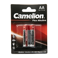 Батарейка Camelion Plus Alkaline BL2 LR6 (LR6-BP2, пальчиковая батарейка АА 1.5В)
