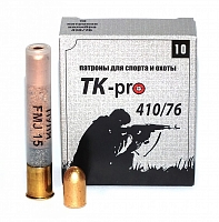Патрон Техкрим 410/76 с пулей FMJ 15  (в упаковке 10 шт.) (в коробке 300 шт.)