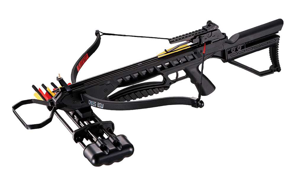 Арбалет рекурсивный Man Kung - MK XB21 (черный, 2 стрелы, воск, стрингер). Фото №1
