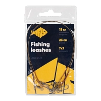 Поводок металлический MAᗥFISH 7х7 нитей 23см, 15кг (3шт. упак)