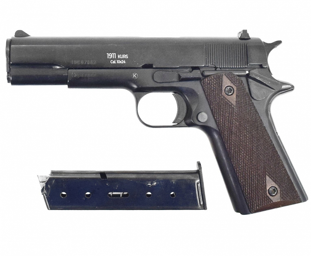 Оружие списанное, охолощенное пистолет CLT 1911 CO калибр 10х24 (черный). Фото №10 Оружие списанное, охолощенное пистолет CLT 1911 CO калибр 10х24 (черный). Фото №10