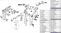 Казенная часть в сборе к Borner 321 Win Gun (1А-13,1-20,1А-26)