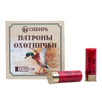 Патрон СИБИРЬ PREMIUM 12/70 охот. дробовой 32г №3 б/к (в пачке 25 шт) (в коробке 250шт)