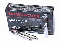 Патрон нарезной WINCHESTER калибр 30-06 Ballistic Silver Tip 10,89 гр. 168 grn. (в пачке 20 шт.)