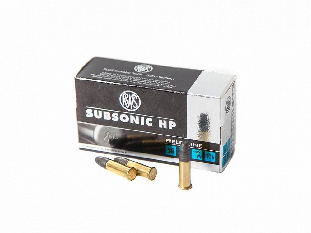 Патрон нарезной RWS калибр 22 LR DN Subsonic 2,6 гр. 40 grn. (в пачке 50 шт.). Фото №2