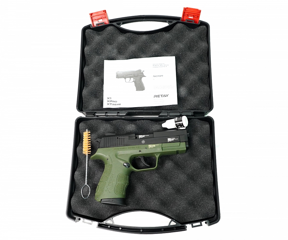 Пистолет охолощенный RETAY XTREME, Green, калибр 9mm. P.A.K. Фото №6 Пистолет охолощенный RETAY XTREME, Green, калибр 9mm. P.A.K. Фото №6