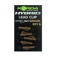 Клипса безопасная Korda Hybrid Lead Clip Gravel KHCG