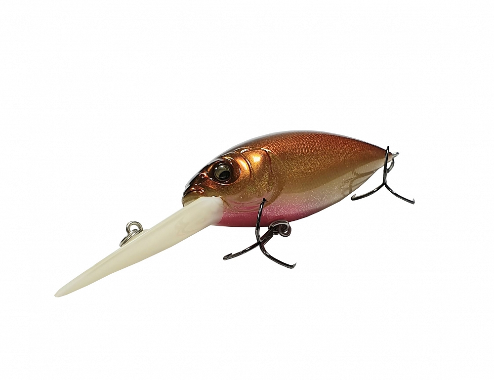 Воблер Megabass Deep-X 300 Power Knocker (Bone Copper Shad). Фото №1