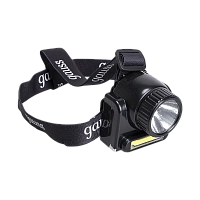 Фонарь налобный Gauss модель GFL309 6W 180lm Lead acid 800mAh LED 1/12/72