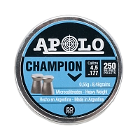 Пуля пневматическая APOLO "Champion", для винтовки, 4.5 0,55 гр. (250 шт.)