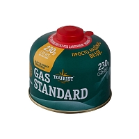 Баллон газовый Tourist GAS STANDARD (для портативных приборов, резьбовой), 450 г