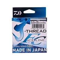 Леска Daiwa J-THREAD FC ICE LINE 0.24mm-50m