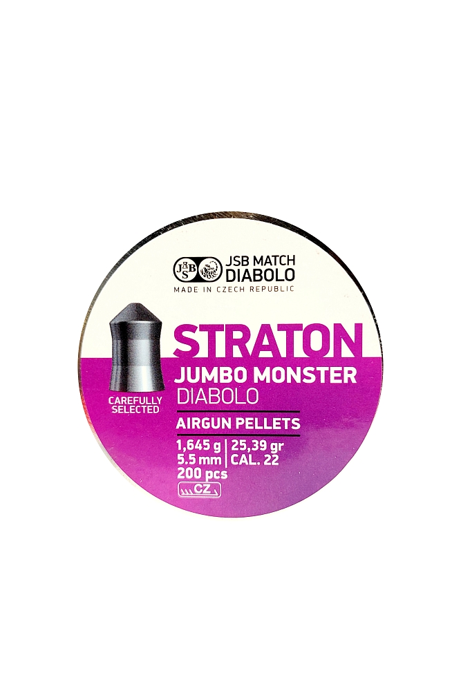 Пуля пневматическая "JSB Diabolo Jumbo Monster Straton", калибр 5,5мм, 1,645гр., 25,39gr (200 шт). Фото №2