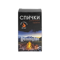 Спички Remington SW длительного горения (для туриста) 20 шт