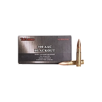 Патрон нарезной ТПЗ 300ААС Blackout  FMJ 13,6гр/210gr, лат. об/лат. гил. (20шт.) (500шт в коробке)