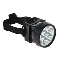 Фонарик налобный "Ночь", 7 LED, 1 режим, 3 АА, 7.5х6.3 см 1268445