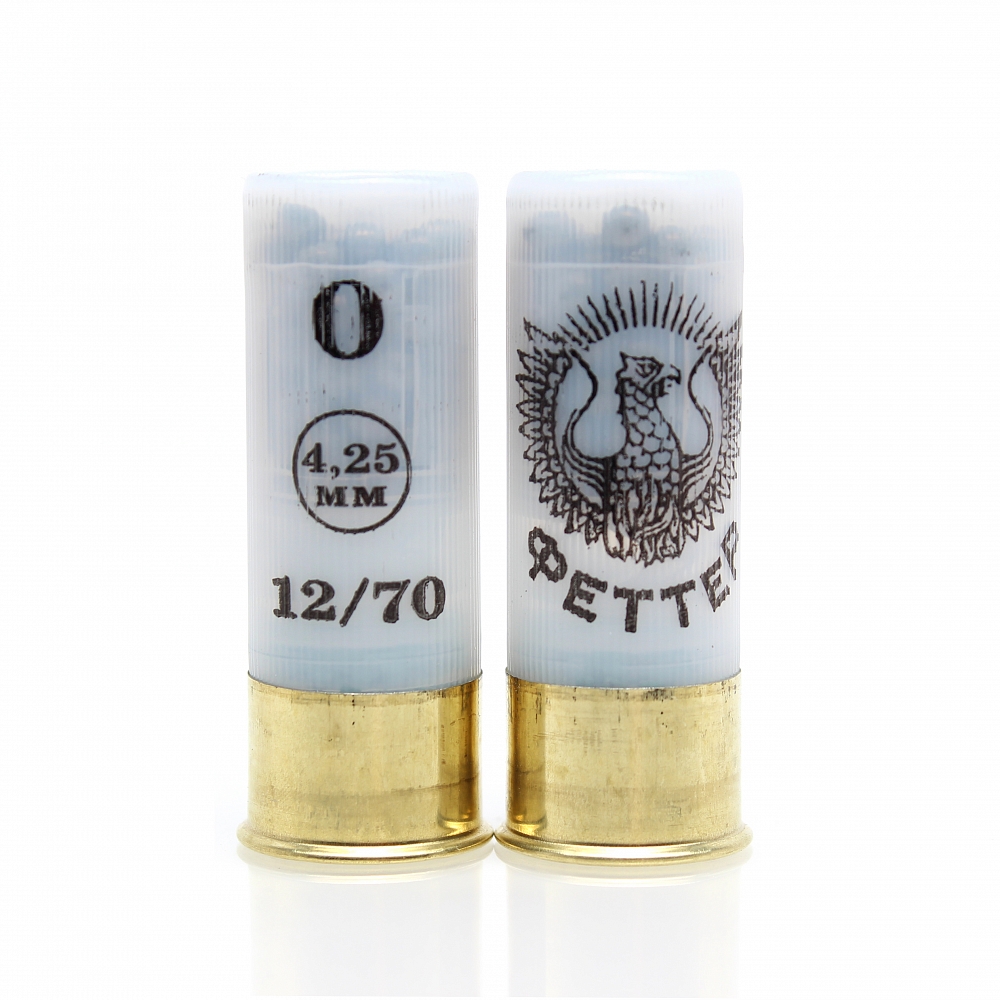 Патрон ФЕТТЕР 16/70 дробь № 0, 28гр. (в пачке 25 шт.) (в коробке 250 шт.). Фото №3