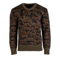 Джемпер п/ш V ворот (коричневый цифра), р. 46