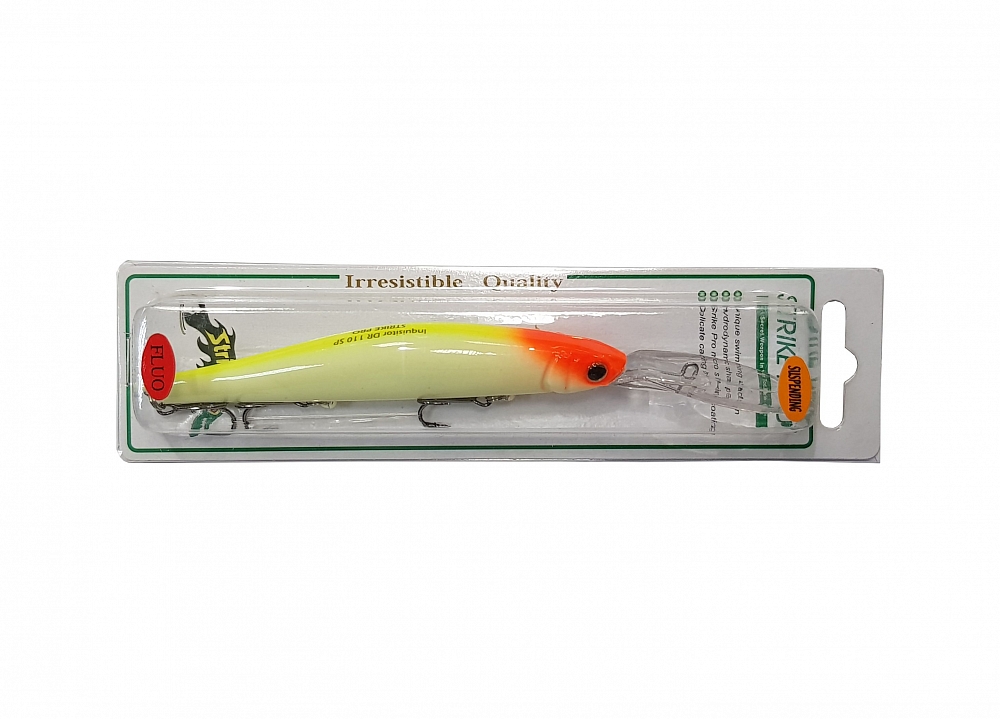 Воблер Strike Pro Inquisitor DR 110SP, 110мм, 18,9гр, заглубление 3,0м-6,0м., цвет (EG-193BL-SP#A116L). Фото №1
