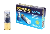 Патрон DDupleks 12/70 пуля Monolit 28гр.(в пачке 5 шт.) (в коробке 250 шт.)