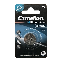 Батарейка Camelion CR2032 BL-1 (CR2032-BP1, батарейка литиевая,3V)