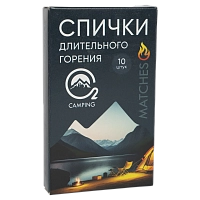 Спички O2 Camping company длительного горения (для туриста) 10 шт