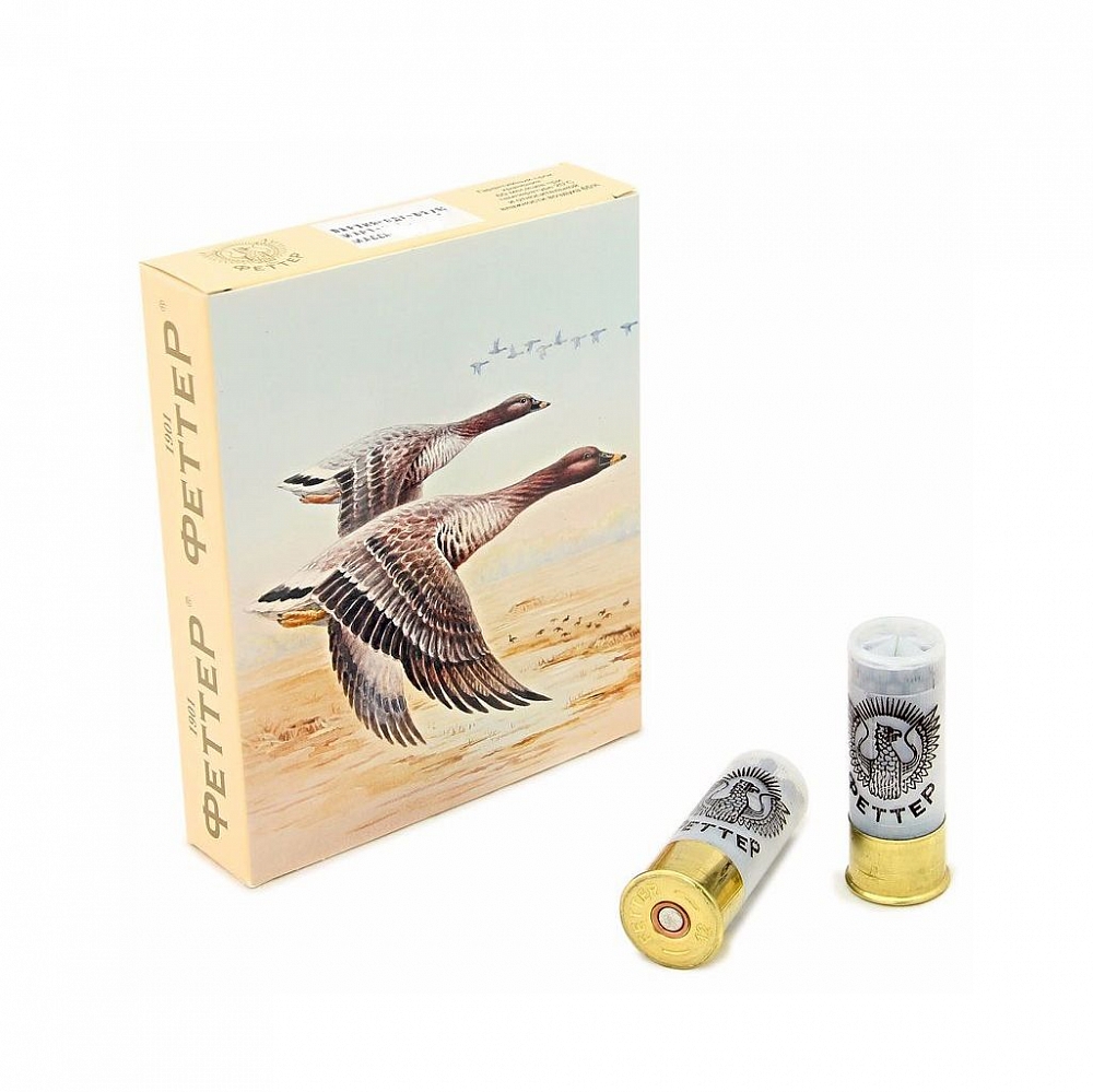 Патрон ФЕТТЕР ТЕМАТИЧЕСКИЙ (Гусь) 12/70 дробь №0 36гр. (в коробке 10 шт). Фото №1 Патрон ФЕТТЕР ТЕМАТИЧЕСКИЙ (Гусь) 12/70 дробь №0 36гр. (в коробке 10 шт). Фото №1