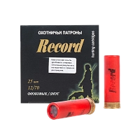 Патрон Рекорд 12/70 №000 повышенная осыпь (в пачке 25 шт.) (в коробке 250 шт.)