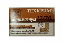 Патрон Техкрим 12/70 Минимагнум № 0000 (в упаковке 10 шт) (в коробке 240 шт.)