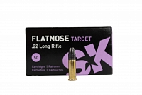 Патрон нарезной LAPUA калибр 22 LR FLATNOSE TARGET SK 2,59 гр. 40 grn. (в пачке 50 шт.)
