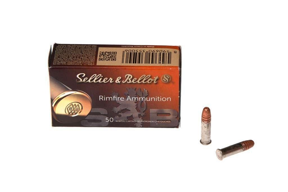 Патрон нарезной SELLER&BELLOT калибр 22 LR SB STANDART 2,56 гр. (в пачке 50 шт.). Фото №2