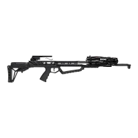 Арбалет блочный Man Kung XB62, блочный, black, кивер, 4 шт. стрелы, прицел, крепеж, воск, натяжитель