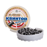 Пуля пневматическая Квинтор  «Спорт» (150 шт.) 0,53 г. калибр 4,5 (в коробке 160 банок)