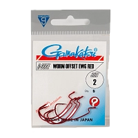 Крючок Gamakatsu HooK Worm Offset EWG Red №02