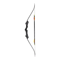 Лук Man Kung RB007, рекурсивный, black, 20lbs, стрелы 2 шт., кивер, крага, крепеж