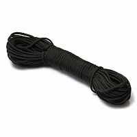 Шнур для ножа Parachute Cord черный , 1 м